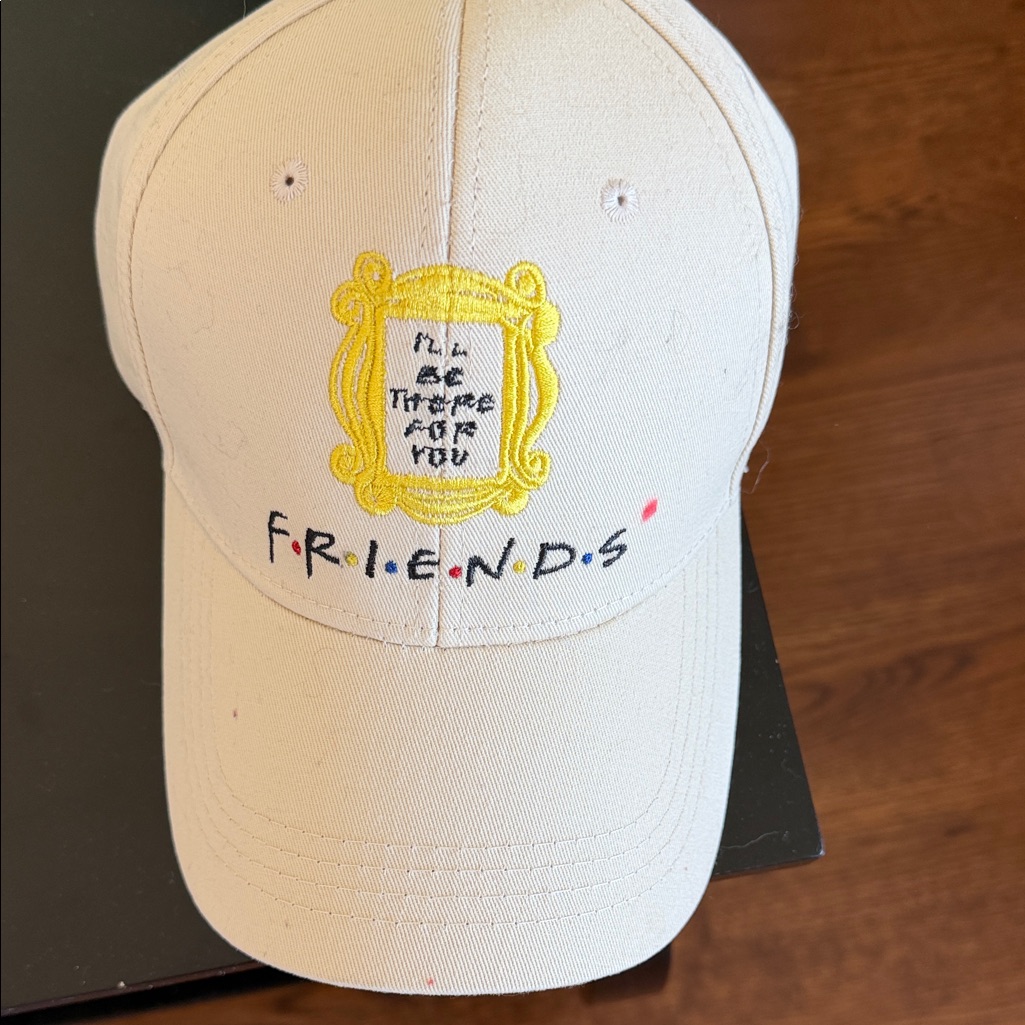 Friends Cream Friends Embroidered Cap
